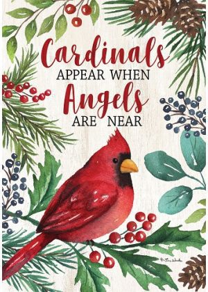 Cardinals & Angels Flag | Winter, Inspirational, Decorative, Flags