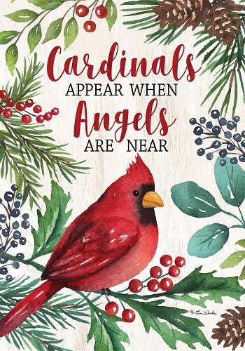 Cardinals & Angels Flag | Winter, Inspirational, Decorative, Flags