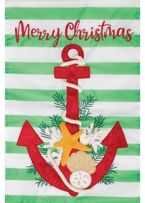 Christmas Anchor Flag | Applique, Christmas, Cool, Garden, Flags