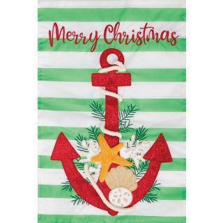 Christmas Anchor Flag | Applique, Christmas, Cool, Garden, Flags
