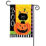 Boo Kitty Garden Flag | Halloween, Decorative, Yard, Garden, Flag