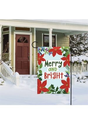 Bright Poinsettias Garden Flag | Christmas, Yard, Garden Flags