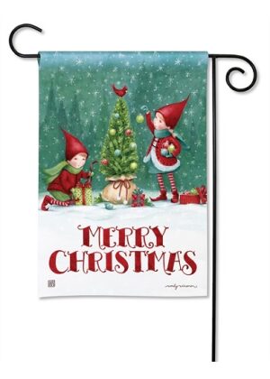 Christmas Elves Garden Flag | Christmas, Yard, Garden, Flags