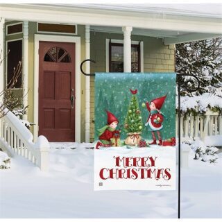 Christmas Elves Garden Flag | Christmas, Yard, Garden, Flags