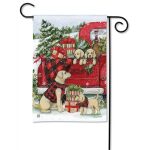 Christmas Puppies Garden Flag | Christmas, Yard, Garden, Flags