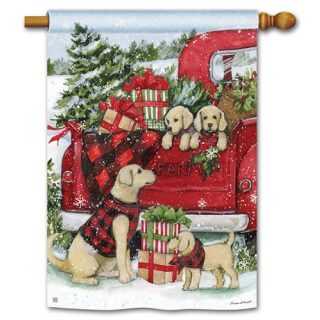 Christmas Puppies House Flag | Christmas, Outdoor, House, Flags