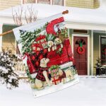 Christmas Puppies House Flag | Christmas, Outdoor, House, Flags