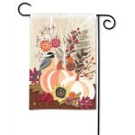 Fall Cut Flowers Garden Flag | Fall, Bird, Floral, Garden, Flags