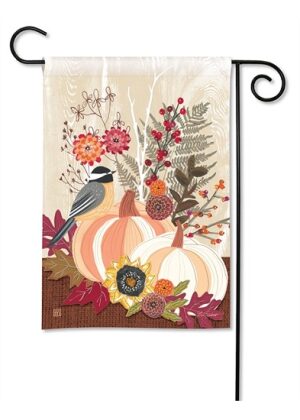 Fall Cut Flowers Garden Flag | Fall, Bird, Floral, Garden, Flags