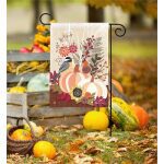 Fall Cut Flowers Garden Flag | Fall, Bird, Floral, Garden, Flags