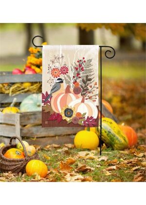 Fall Cut Flowers Garden Flag | Fall, Bird, Floral, Garden, Flags