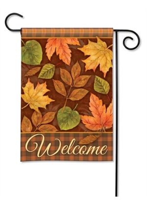 Falling Leaves Garden Flag | Fall, Floral, Welcome, Garden, Flags