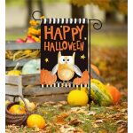 Halloween Night Owl Garden Flag | Halloween, Cool, Garden, Flag