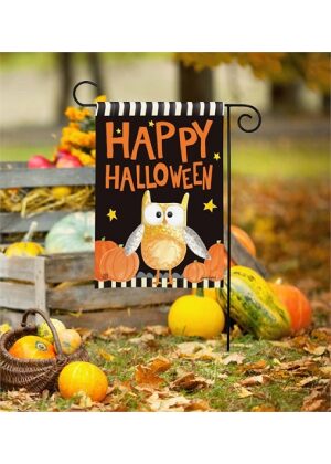 Halloween Night Owl Garden Flag | Halloween, Cool, Garden, Flag