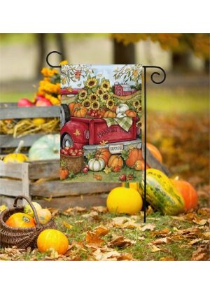 Harvest Farm Truck Garden Flag | Fall, Decorative, Garden, Flags