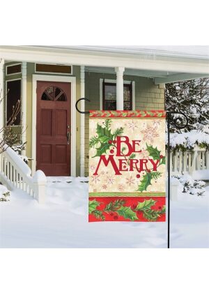 Merry Hollydays Garden Flag | Christmas, Yard, Garden Flags