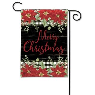 Poinsettias and Checks Garden Flag | Christmas, Garden Flags