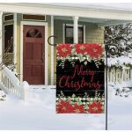 Poinsettias and Checks Garden Flag | Christmas, Garden Flags