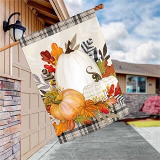 Pumpkin Season House Flag | Fall, Outdoor, Yard, House, Flags