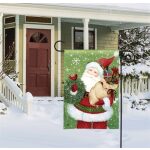 Santa Claus Garden Flag | Christmas, Decorative, Garden, Flags