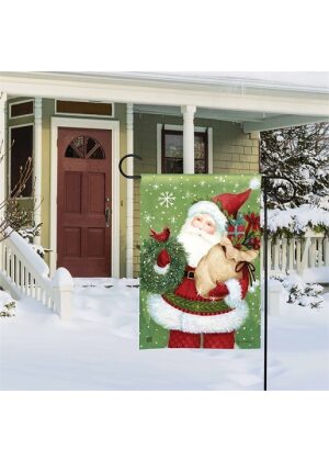 Santa Claus Garden Flag | Christmas, Decorative, Garden, Flags