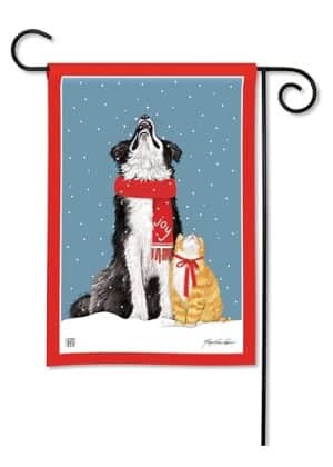 Snow Day Pets Garden Flag | Winter, Animal, Yard, Garden, Flags