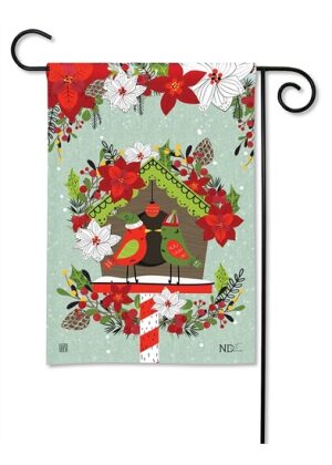 Snowbirds Garden Flag | Christmas, Bird, Floral, Garden, Flags