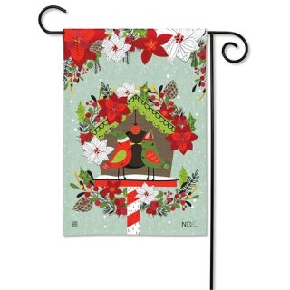 Snowbirds Garden Flag | Christmas, Bird, Floral, Garden, Flags