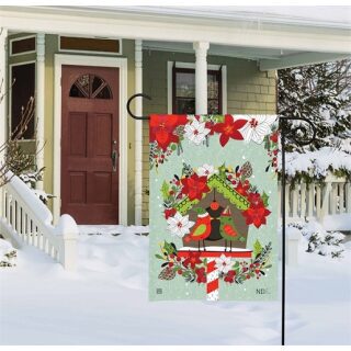 Snowbirds Garden Flag | Christmas, Bird, Floral, Garden, Flags