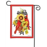 Sunflower Visit Garden Flag | Fall, Bird, Floral, Yard, Garden, Flags