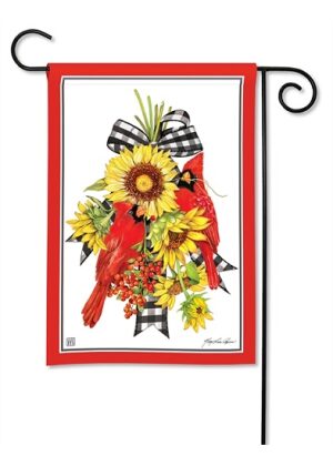 Sunflower Visit Garden Flag | Fall, Bird, Floral, Yard, Garden, Flags
