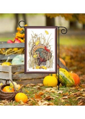Turkey Hideout Garden Flag | Thanksgiving, Bird, Garden, Flags