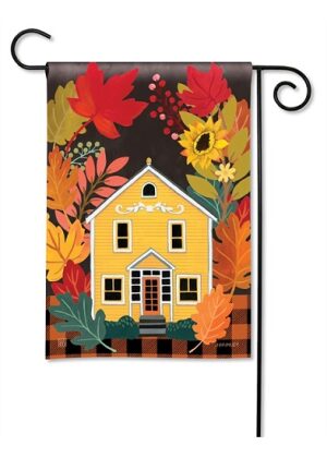 Yellow House Garden Flag | Fall, Cool, Decorative, Garden, Flags