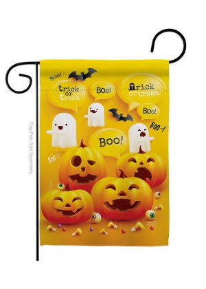 Ghosts and Pumpkins Garden Flag | Halloween, Cool, Garden Flag