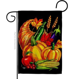 Grateful Cornucopia Garden Flag | Thanksgiving, Garden, Flags