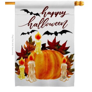 Halloween Candlestick House Flag | Halloween, Yard, House, Flags