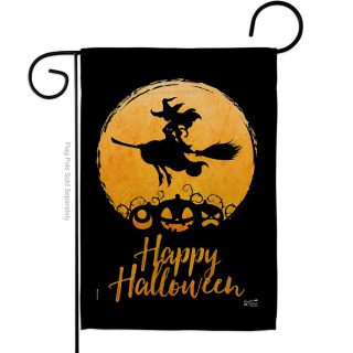 Halloween Witch Garden Flag | Halloween, Cool, Garden, Flags