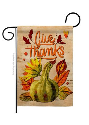 Squash Giving Garden Flag | Fall, Thanksgiving, Garden, Flags