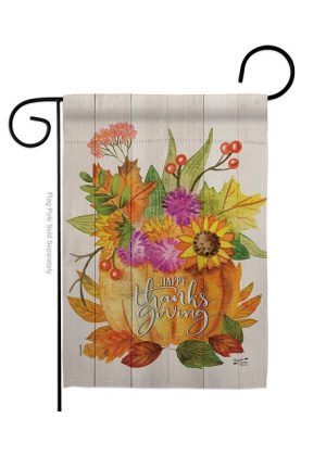 Thanksgiving Bouquet Garden Flag | Thanksgiving, Garden, Flags