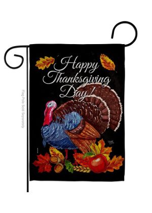 Thanksgiving Turkey Garden Flag | Thanksgiving, Garden, Flags