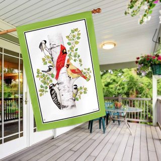 Birch Birds House Flag | Summer, Bird, Outdoor, House, Flags