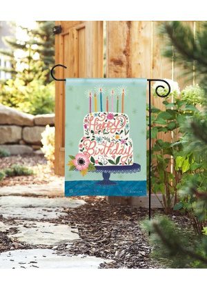 Birthday Cake Garden Flag | Birthday, Celebration, Garden, Flags