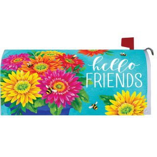 Blue Pot of Gerberas Mailbox Cover | Mailbox, Covers, Wraps