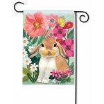 Bunny Love Garden Flag | Animal, Floral, Spring, Garden, Flags