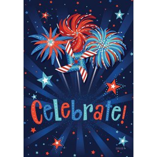 Celebrate Fireworks Flag | Patriotic, 4th of July, Decorative, Flags