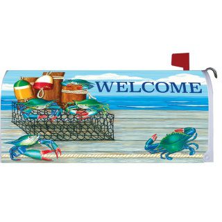 Crab Dock Mailbox Cover | Mailbox Covers | Mailbox Wraps