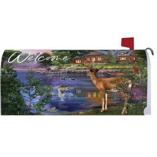 Deer Cabin Mailbox Cover | Mailbox Covers | Mailbox Wraps