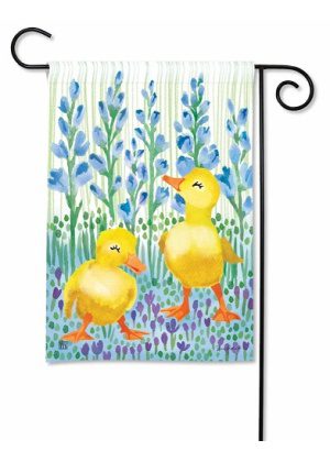 Duck Dance Garden Flag | Floral, Bird, Spring, Yard, Garden, Flags