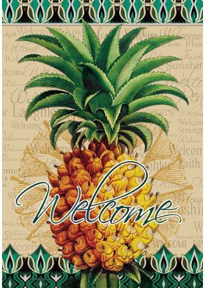 Elegant Pineapple Flag | Welcome, Summer, Decorative, Flags