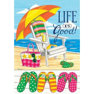 Flip Flop Beach Flag | Inspirational, Beach, Summer, Lawn, Flags